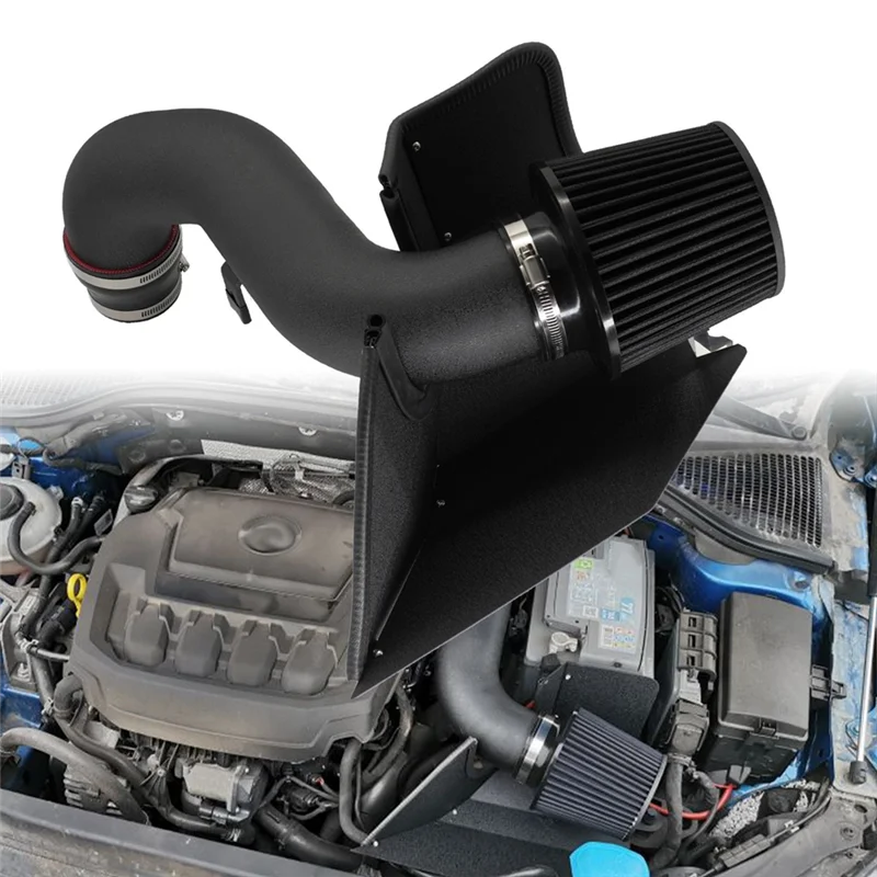 Tubo de entrada de aire de coche con filtro de aire para VW Golf Passat A3 Q3 Seat Skoda 2012-2021 Pipe-A61E de entrada modificado