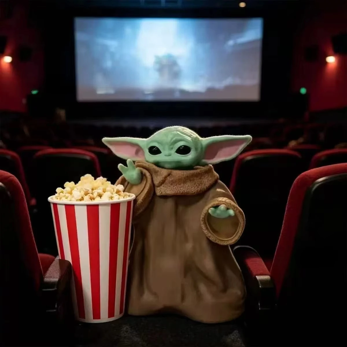 Star Wars Baby Yoda Popcorn Bucket Mandalorian Grogu 3D Printed Snack Bowl Cute Anime Figure Tub Movie Souvenir Gift For Kids view 4