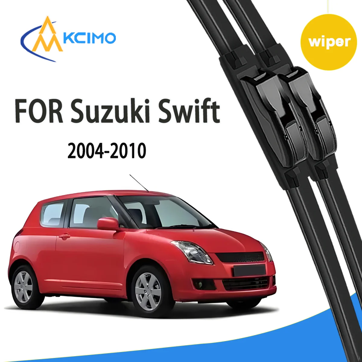 

2pcs Quality Windscreen Silent Black Car Rain Brush Suitable for Suzuki Swift RS413/413D/415 2004-2010 Front Windshield Wipers