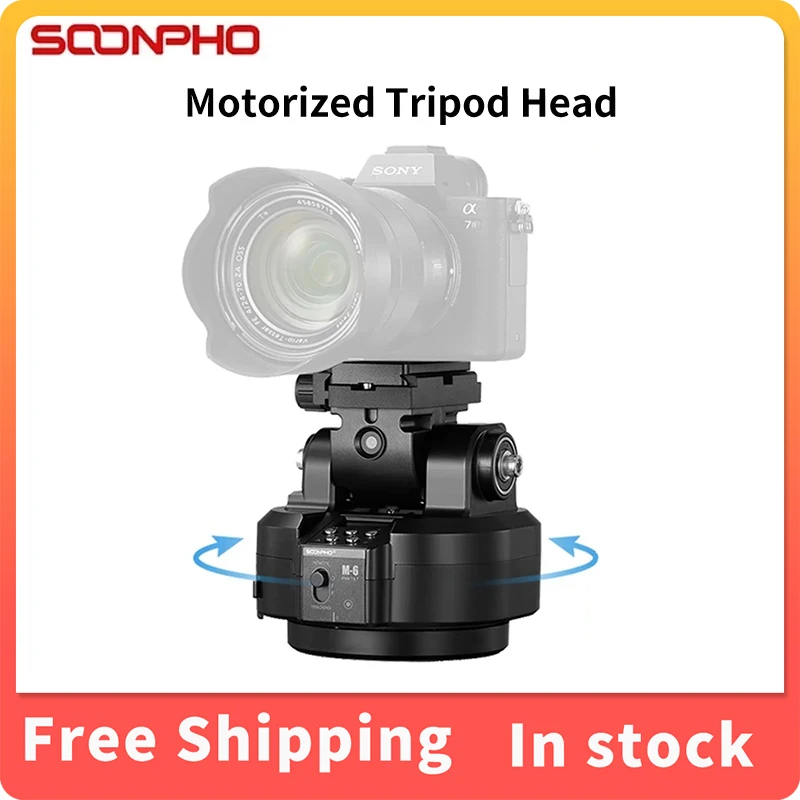 SOONPHO M6 M4 Motorized Tripod Head AI Face Track Panoramic For Camera Phone Video Shooting Wireless Remote Control Heads