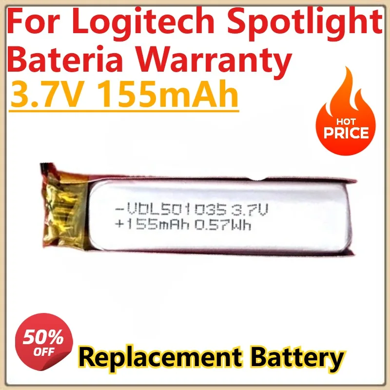 

New Battery 3.7V 175mAh For Logitech Spotlight Bateria