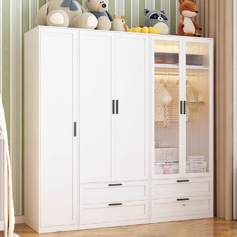 خزانة كبيرة لمجموعة البنات، خزانة تخزين بسيطة، خزانة ملابس مفتوحة للأطفال، ملابس معدنية، أثاث Armario De Ropa #3