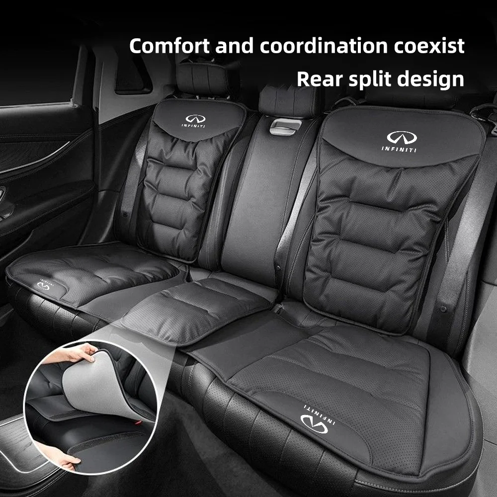 Leather Car Seat Cover Car Front/Rear Seat Cushion for Infiniti Q50 Q30 QX70 FX50S Q60 Q70 QX80 QX30 EX FX J Chair Protector Pad - view 4
