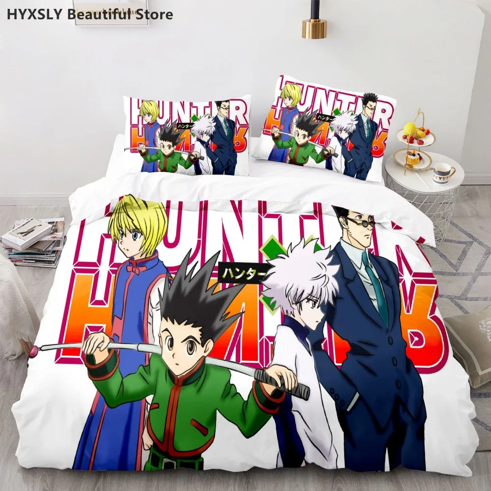 

Hunter X Hunter 3D Duvet Cover Set Bedding Set Japanese Anime Twin Queen King Quilt Cover Pillowcases Polyester Home Decor