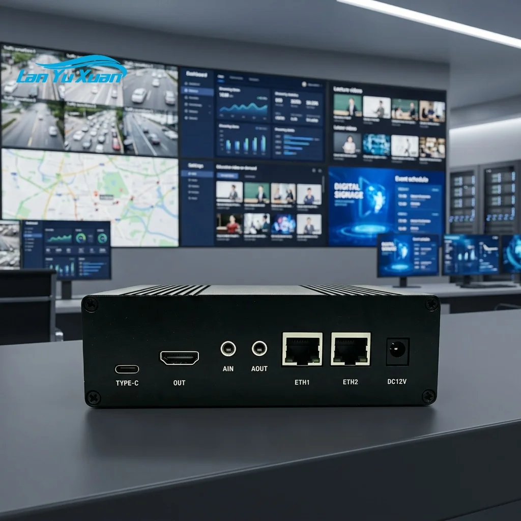 Multi Channel H.264 / H.265 AV1, VP9, AVS2 Network Stream IP-to-IP Video Transcoder Decoder