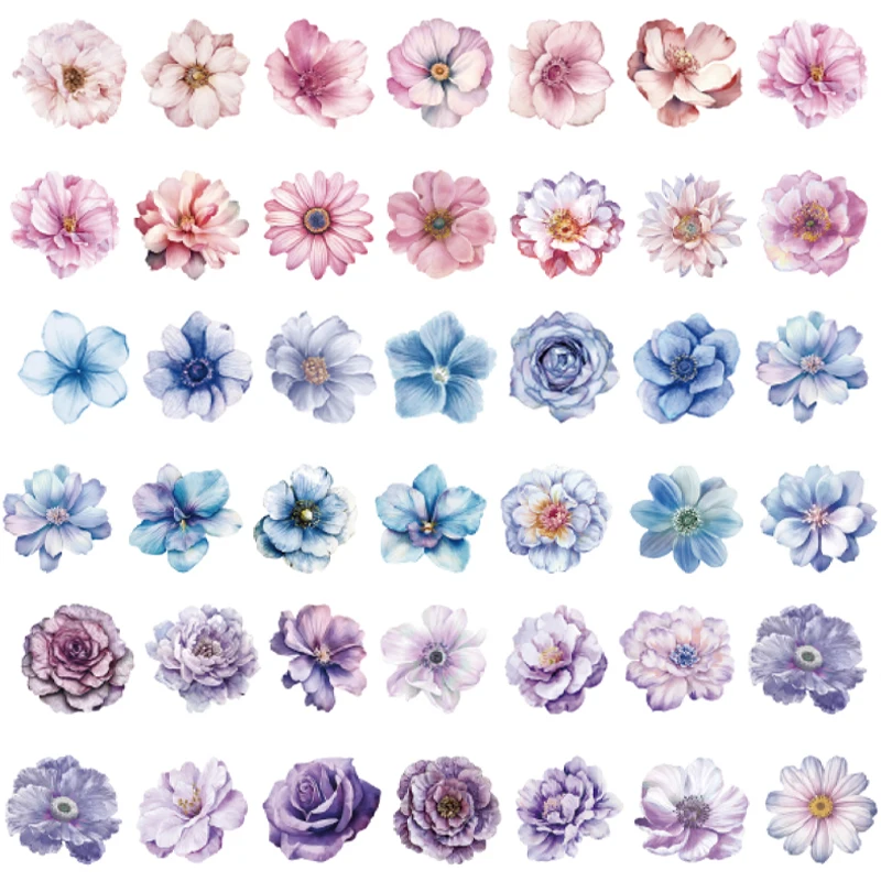 Washi Tape 100pcs/Roll Spring Color Flower Shaped Tape - Handbook Stationery for DIY Handmade & Scrapbook Diary Decoration