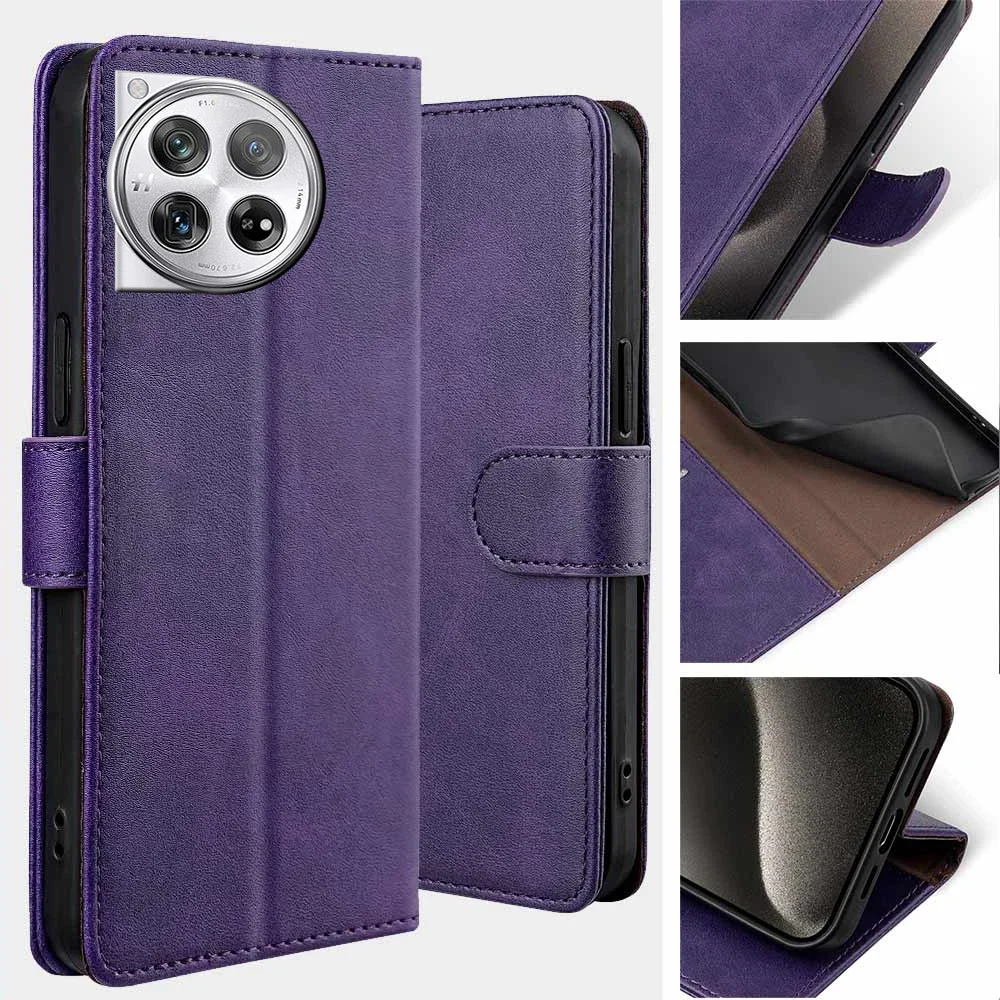 Business Book Style RFID Multi Card Cover For Oneplus 12 12R 11 11R 10 Pro 10T Magnetic Buckle Leather Flip Phone Case Coque