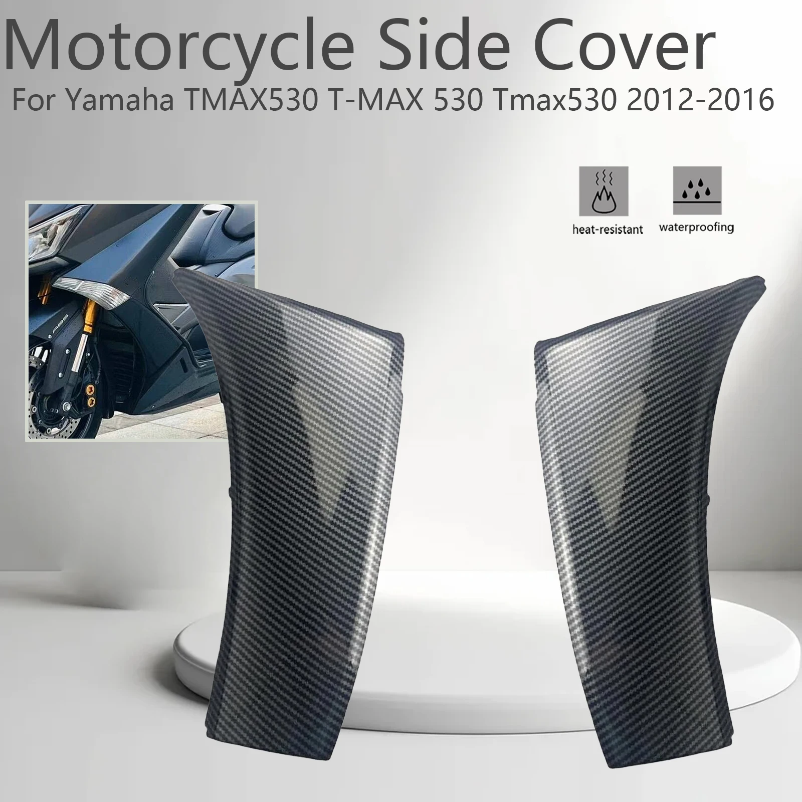 For Yamaha TMAX530 T-MAX 530 Tmax530 2012-2016 Motorcycle Side Cover Panel Fairing Cowl Bodywork Protector ABS Plastic Injection