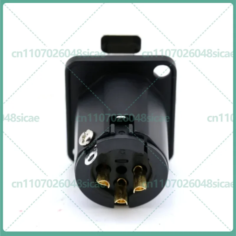 1-5pcs For Amphenol AC3FDZB-AU 3 Pin XLR Female Chassis Mount Socket Professional Balanced Microphone Audio Connector