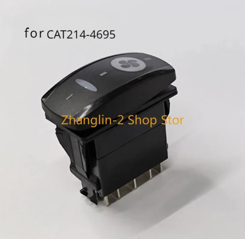 Fan Switch 214-4695 2144695 For Caterpillar Excavator Construction Vehicle Parts Pushbutton