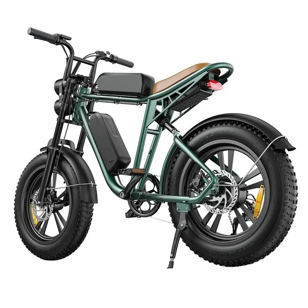 M20 Electric Bike 20*4.0'' Fat Tires 750W Brushless Motor 45km/h Max Speed 48V 26Ah Battery 150km Range Electric Bicycle