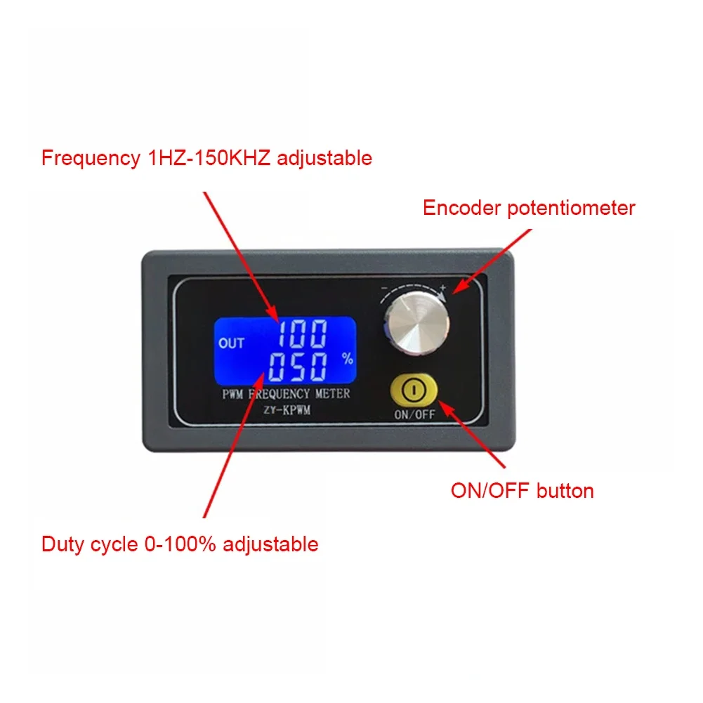 PWM Pulse Frequency Signal Generator Adjustable Output XY-PWM1 Duty Cycle Adjustable Module High Precision Electronic Components