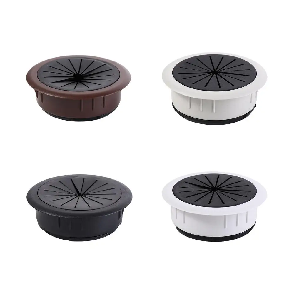 Wire Organizer Dustproof Wire Hole Covers Grommet Plastic Universal Cable Hole Cover Round 50/60MM Line Storage Holder Home