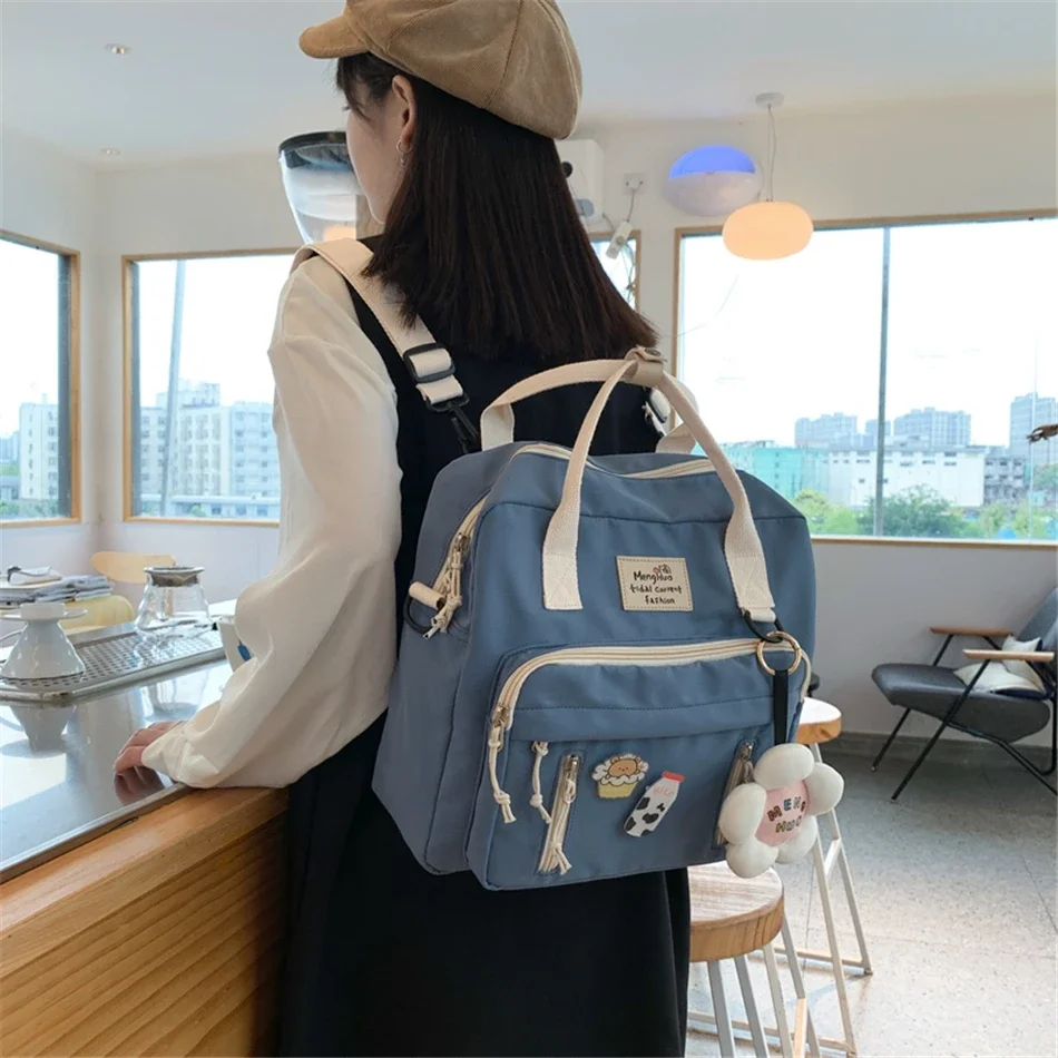 Kawaii Backpack Women Back Pack Cute Mochila Japanese High School Girls Backpack School Bags for Teenage Girls Multi Pockets Sac