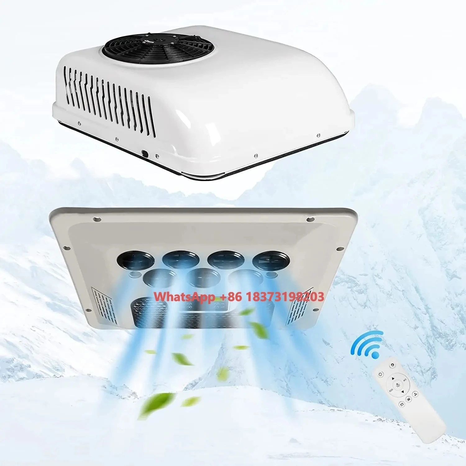 

Okyrie 12V 24V DC Electric Car Air Conditioner Cooling & Heating for Semi Trucks Food Trucks Boats-Auto Parking Condition