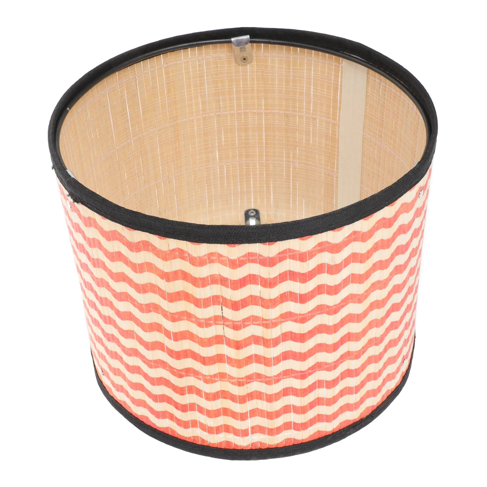 

1pc Bamboo Lampshade Vintage Printed Design For Ceiling Table Floor Light Durable Chic Home Decor Multifunction Pendant Cover