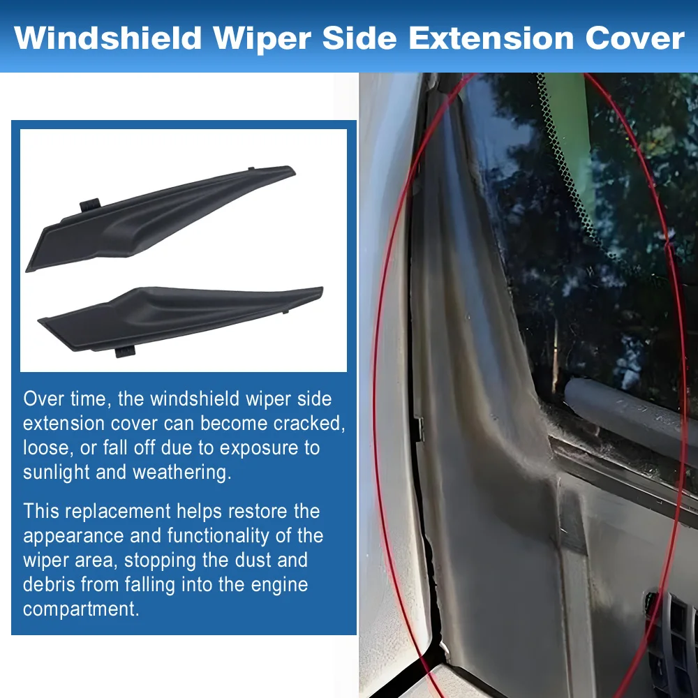 2 قطعة الجبهة ممسحة زجاج أمامي تمديد غطاء لتويوتا كورولا Altis 2014 2015 2016 2017 2018 2019 53823-02130 53824-02130