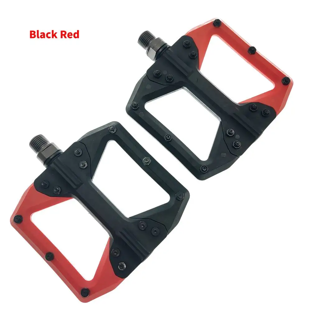 

Flat Bicycle Pedal Fiber Widened Nylon Fiber Ultralight Seal 3 Bearing BMX Mtb Bicycle Pedals Accessories Axle 9/16 Bike parts