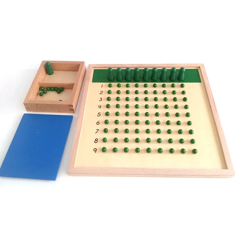 

Division board montessori acadamy edition Montessori educational wooden toys, with frame easy use, preschool