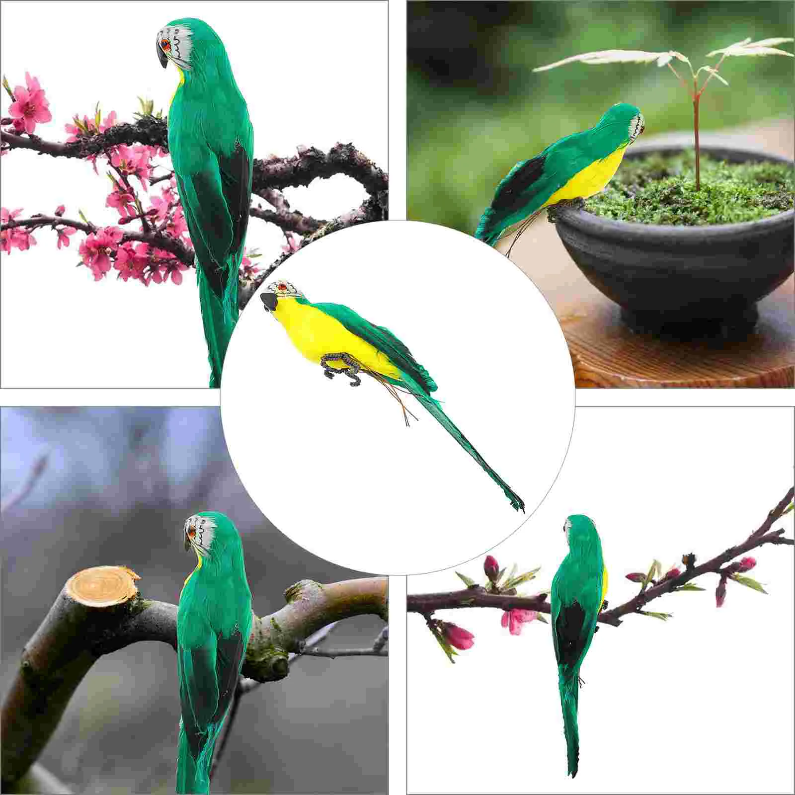 Simulation Parrot Bird Model Animal Craft Decor Outdoor Artificial Garden