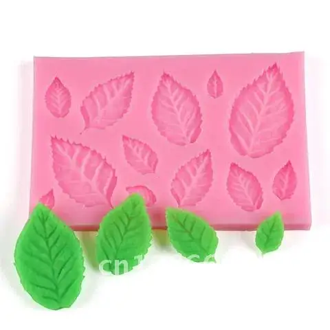 

Random Color 3D Silicone Leaf/Maple Leaf Fondant Mold Multipurpose DIY Baking Tool Cake Decorating