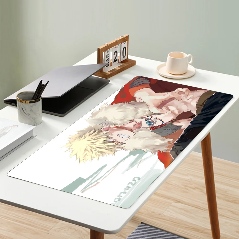 My Hero Academia Bakugou Katsuki Mousepad Mouse Mat Desk Mat With Pad Gaming Accessories Prime Gaming XXL Keyboard Pad Padding