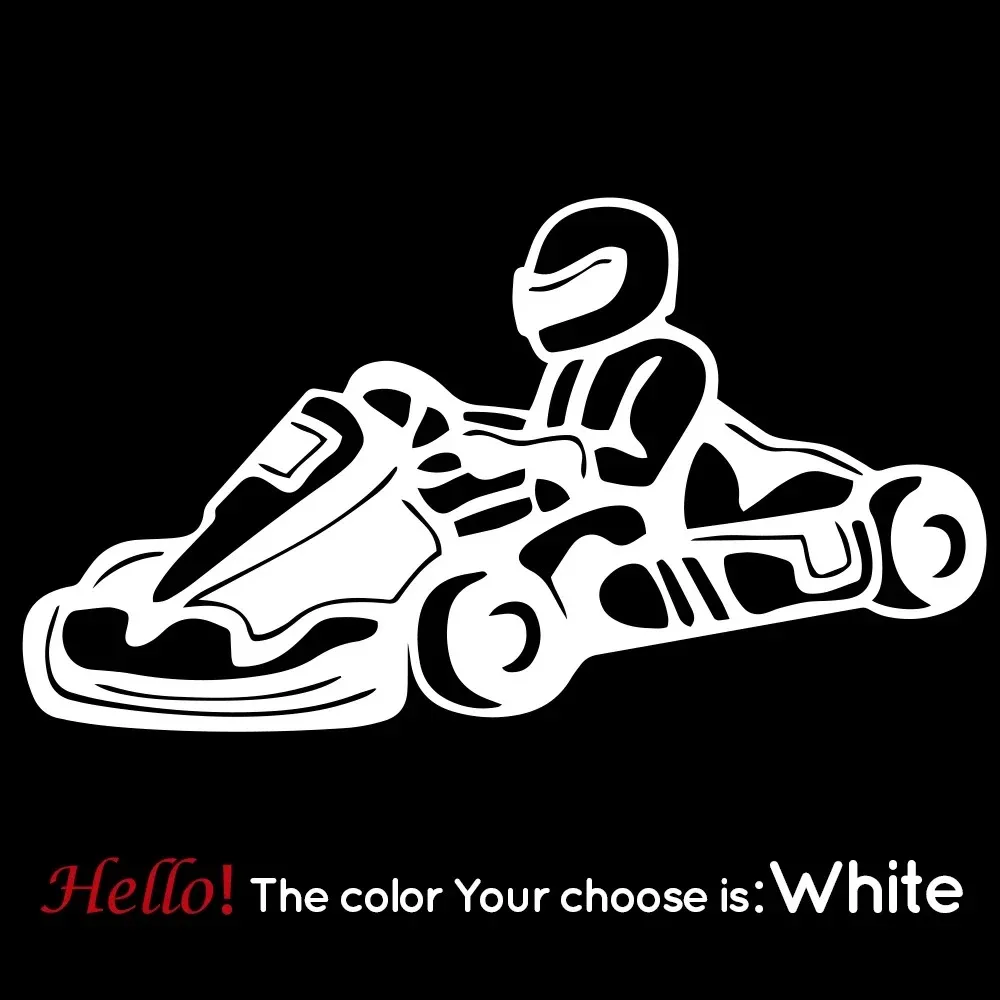 

Car Stickers Creative Karting PVC Car Window Body Trim Decall Car-styling Accessories,20CM