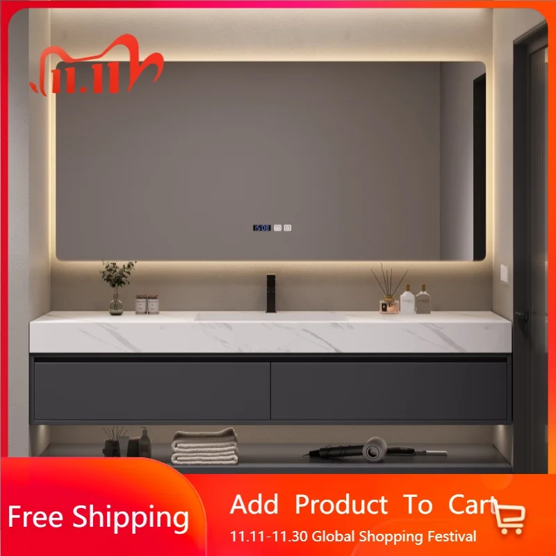 

Luxury Toilet Bathroom Cabinets Vintage Vanity Drawer Mirror Bathroom Cabinets Storage Shower Articulos Para El Hogar Furniture