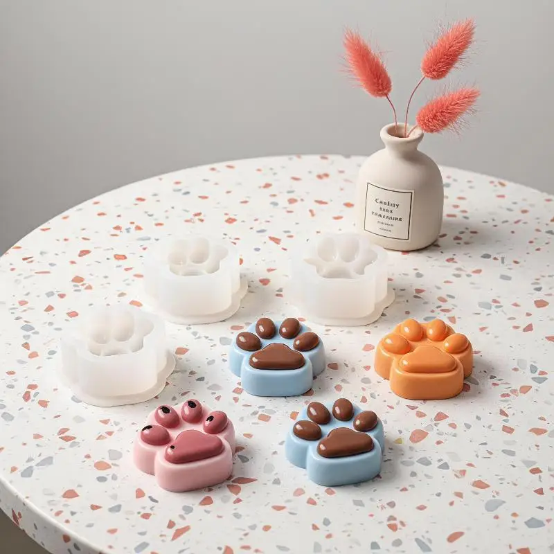 3D Cartoon Cat Shaped Silicone Mold Food Safe Reusable DIY Baking Tool for Cheese Pudding Mousse Jelly Chocolate Home Baking