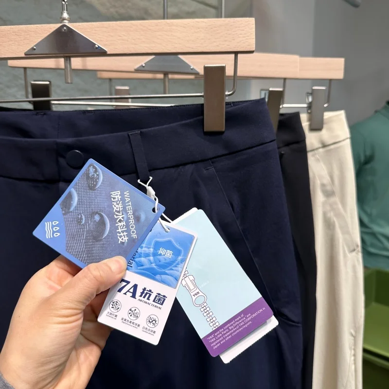 

Мужские повседневные брюки для активного отдыха из быстросохнущей ткани Golf Series с 3D-кроем, эластичные, удобные, из нейлона и полиэстера, весенняя коллекция