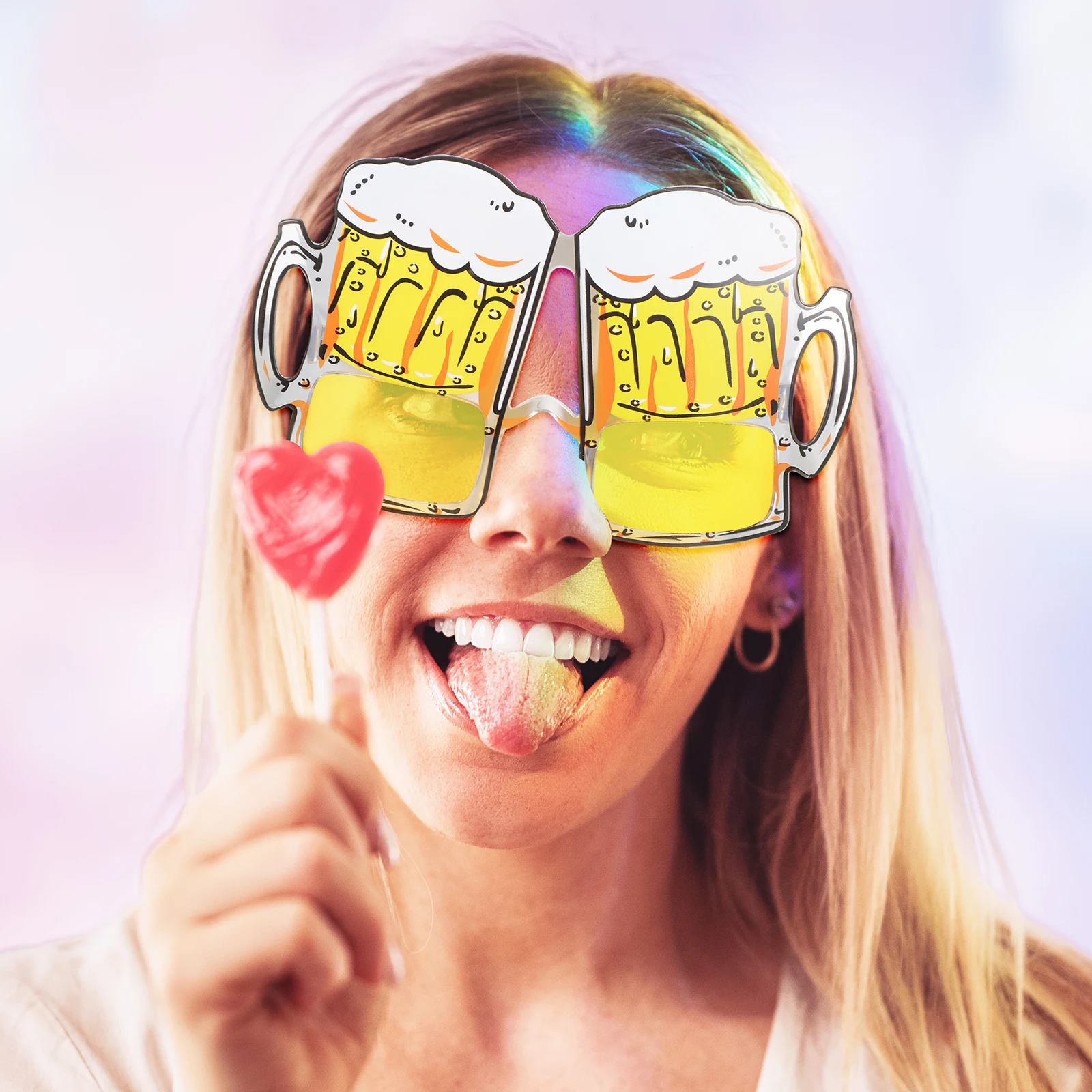 

3Pairs Summer Beach Party Glasses Decorative Hawaiian Sunglasses Funny Photo Booth Props Lightweight Plastic Party Supplies