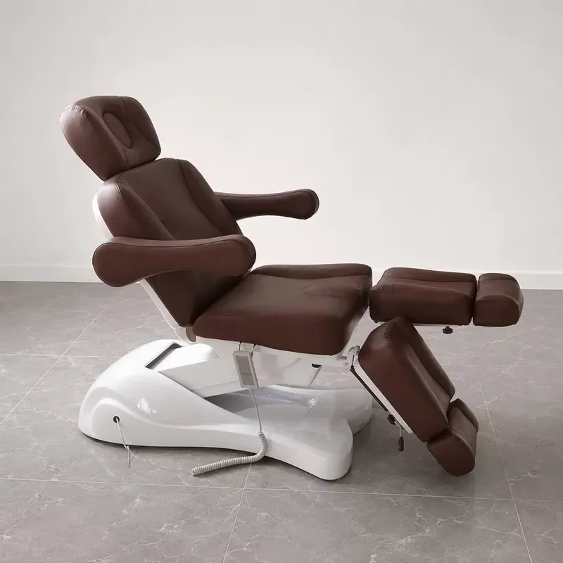 Electric Beauty Salon Tattoo Massage Bed Facial Treatment Table with Foot Therapy Chair U-P01