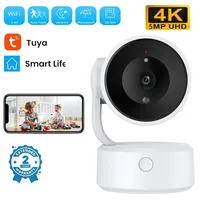 Tuya 5MP WIFI home security protection indoor surveillance camera 4K Single-Lens Electronic Baby Monitor with Color Night Vision