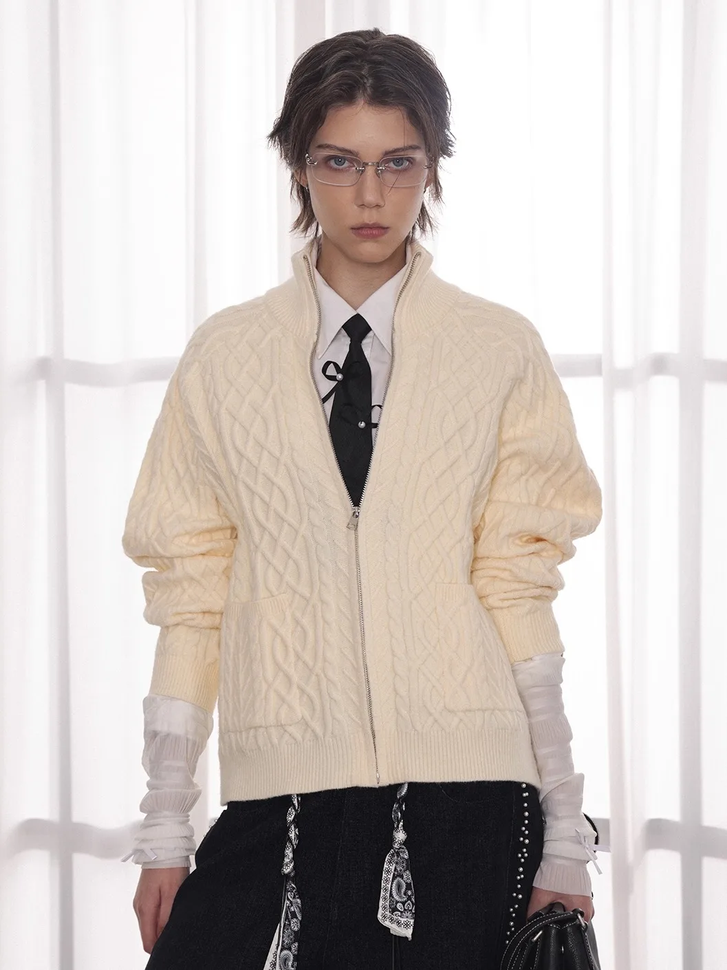 

Новая мужская повседневная одежда Antsstna: трикотажная кофта с длинным рукавом, на молнии, в полоску, дышащая, для молодежи, осенний сезон