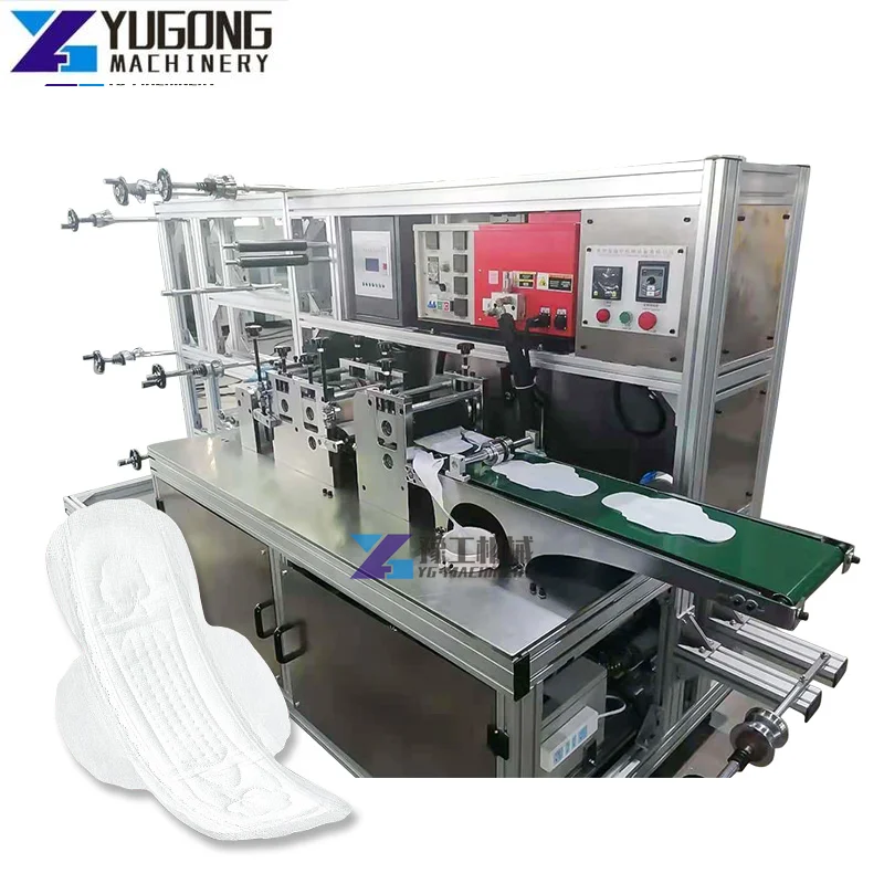 YG Woman Pads Making Machine Semi-automatic Sanitary Napkin Machine Sanitary Napkin Pad Making Machine for Napkin Producing