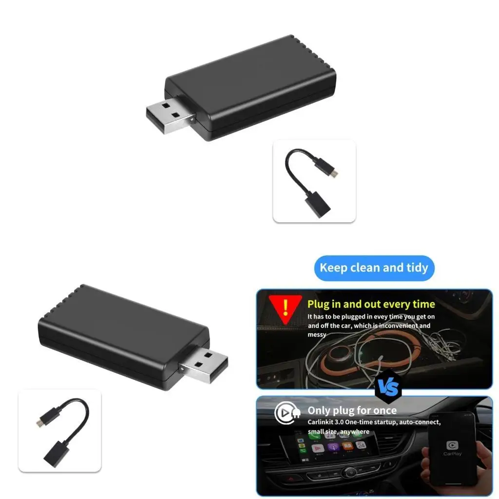 

Беспроводной USB-адаптер Carplays Dongle Auto Box Mirrorlink Автомобильный мультимедийный плеер-адаптер