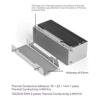 TEUCER M2-10 Dual Heat Pipe Heatsink M.2 2280 NVMe SSD Cooler with Thermal Pad Computer Accessories 5