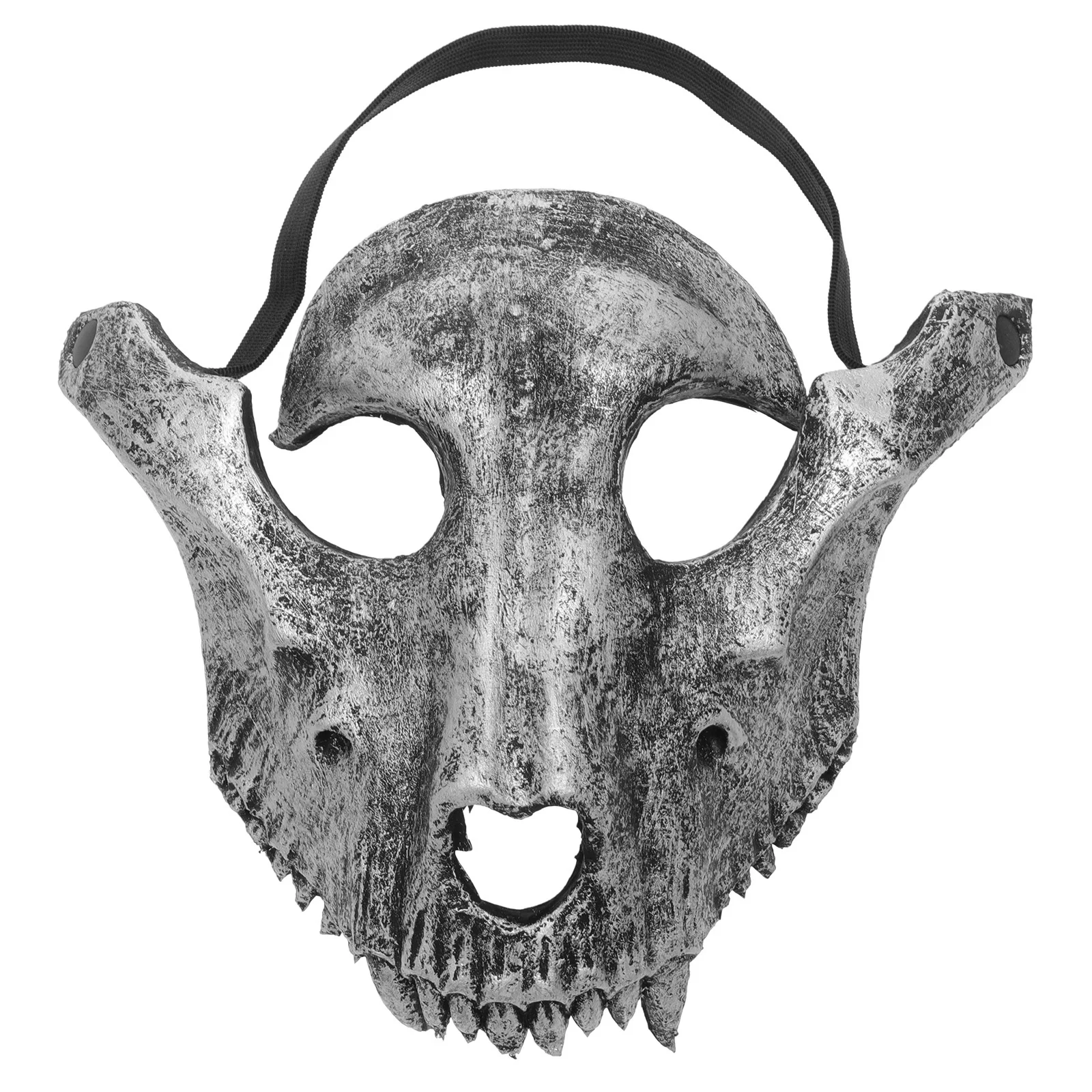 

Halloween Sheep Skull Mask Black Full Face Horrible Scary Cosplay Mask Masquerade Party Decoration Sheep Skull Cover