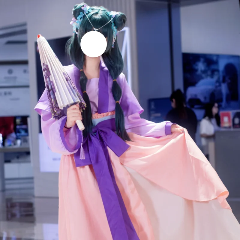 

Maomao Cosplay The Apothecary Diaries Season 2 Purple Dress Costume Ancient Traditional Unifrom Hanfu Halloween Roleplay