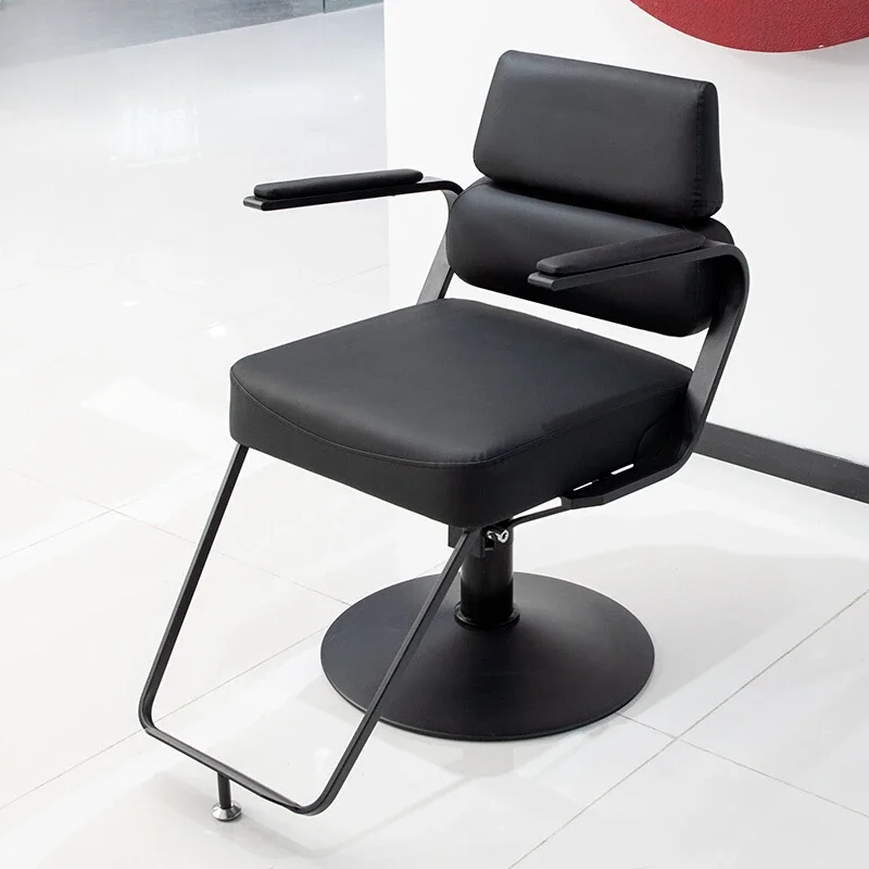 

Minimalist Barbershop Swivel Lift Barber Chair Comfort Perm Hair Dyeing Barber Chair Silla De Barbería Salon Furniture GM212