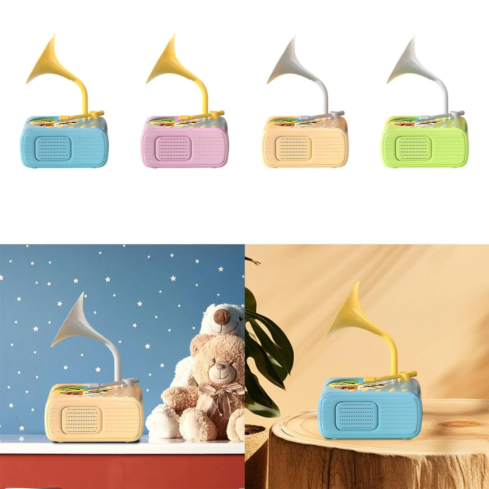 어린이 축음기 다용도 스토리텔링 장난감 창의적인 뮤직 박스 튼튼한 감각 장난감