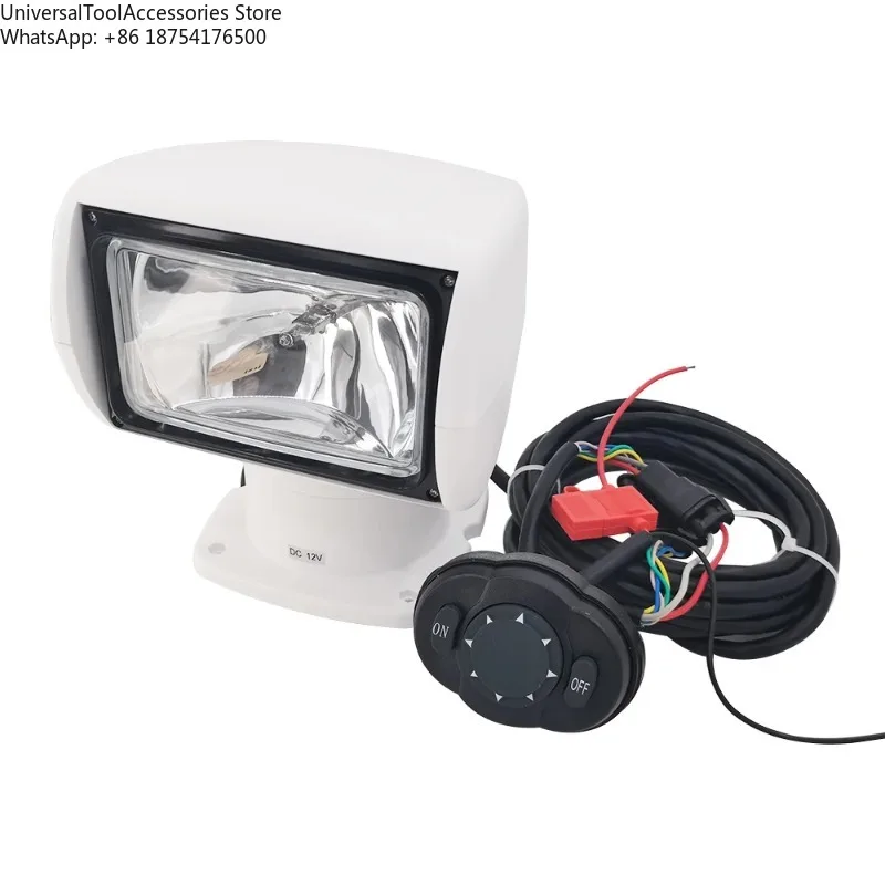 Remote Control Spotlight SUV Car Marine Searchlight 12V 100W Bulb Exquisite  2500LM 3200k