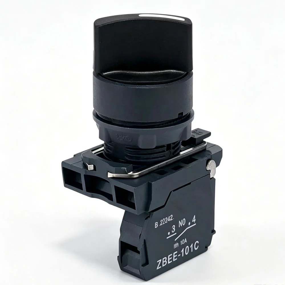 Brand new original XB5AD21C selection switch button with two self-locking gears and one normally open XB5AD21C=ZB5AZ101C+ZB5AD2C