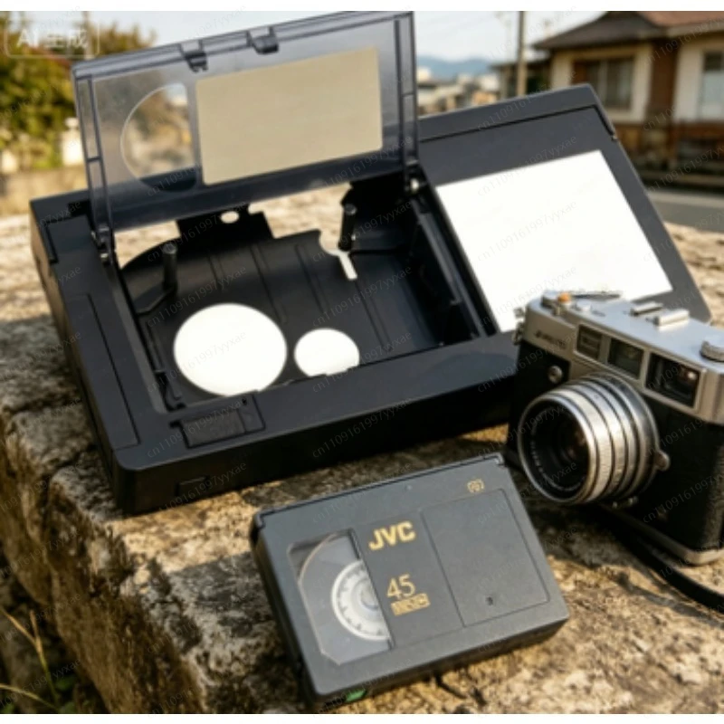 AA-Powered VHS-C to VHS Adapter, No Manual Loading Required
