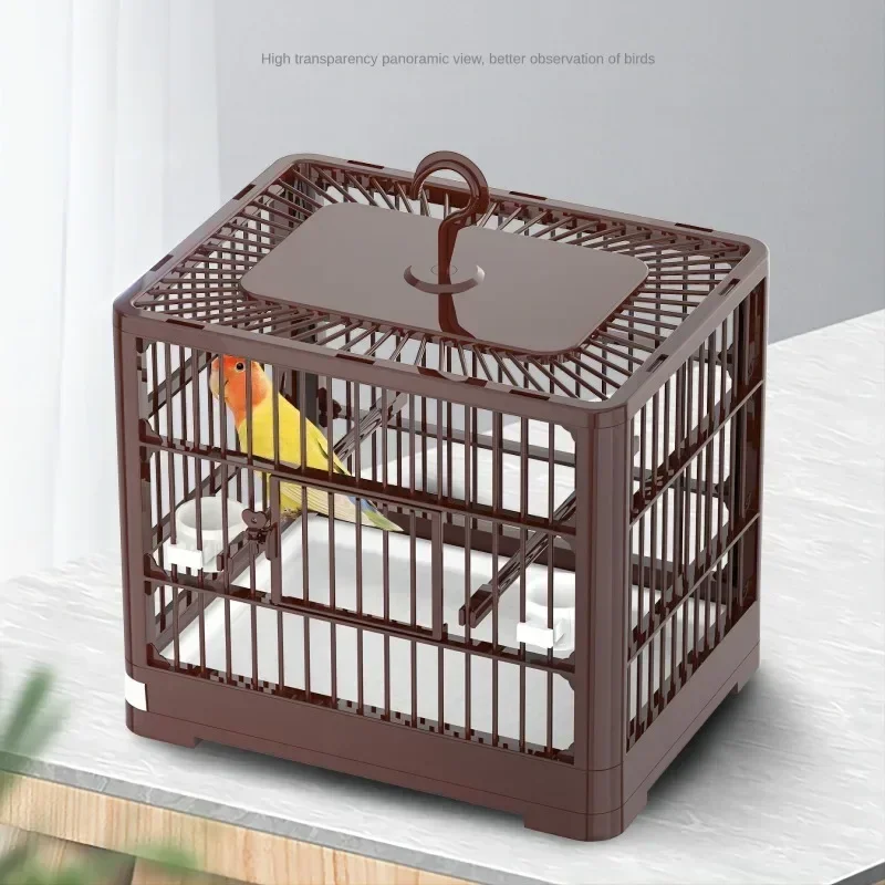 Parrot Cage Foldable Small Portable Outdoor Cage for Home Use Small Bird Specific Large Space Breathable Viewing Cagee  Foldable
