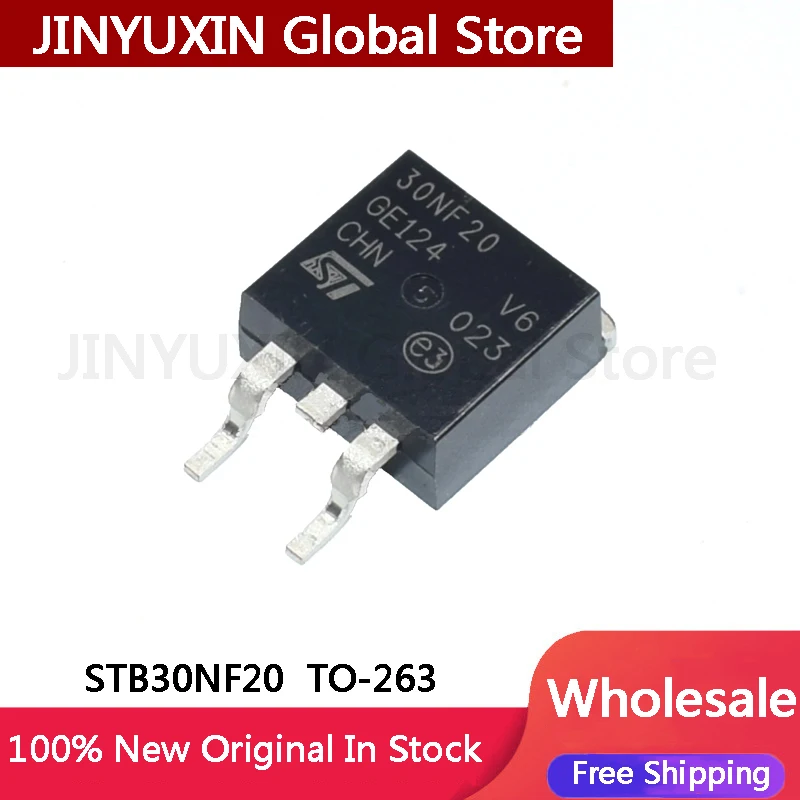 5-100Pcs B30NF20 STB30NF20 30NF20 SMT TO-263 200V 30A IC Chipset In Stock Wholesale