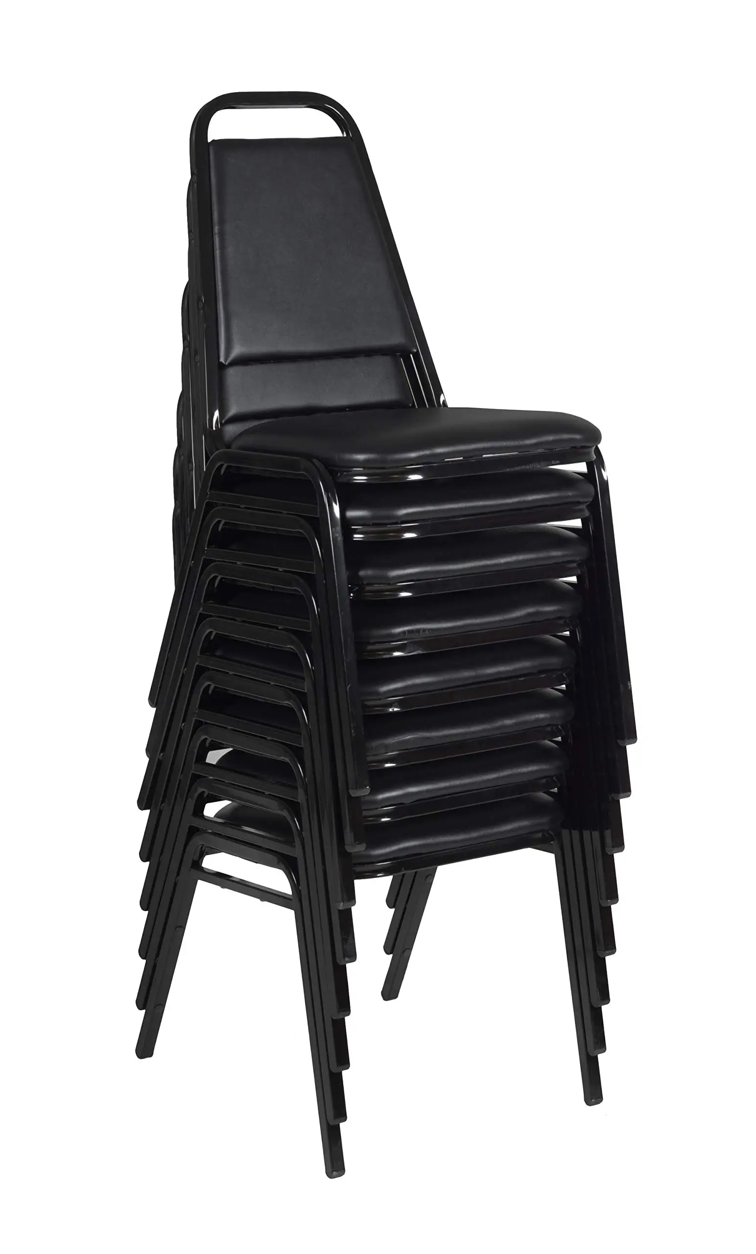 8029 Stackable Cushioned Restaurant Chair – Durable Commercial Dining Chair with Vinyl Cushion, Reinforced Steel Frame