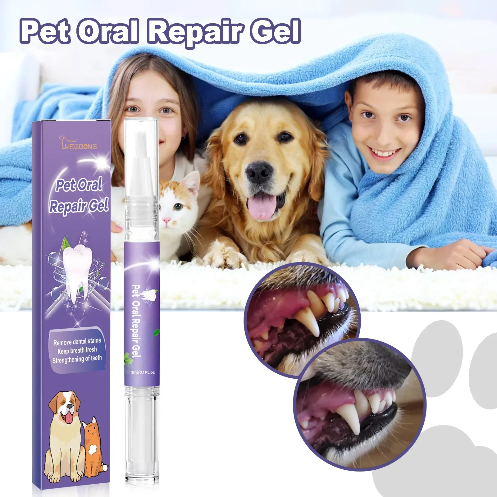 Pet Teeth Cleaner Pen Prevent Calculus Cat Mouth Fresh Teeth Stains Tartar Removal Kitten Bad Breath Oral Cleaning Dog Deodorant