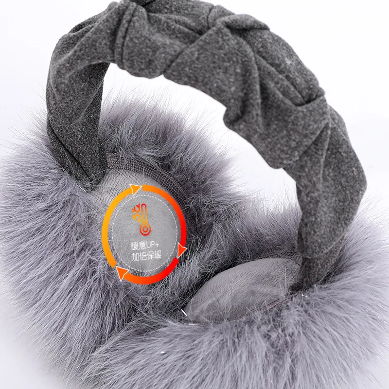 Paraorecchie in peluche Paraorecchie invernali da donna con orlo soffice Ciclismo all'aperto da uomo Paraorecchie caldi pieghevoli antivento e freddi da donna
