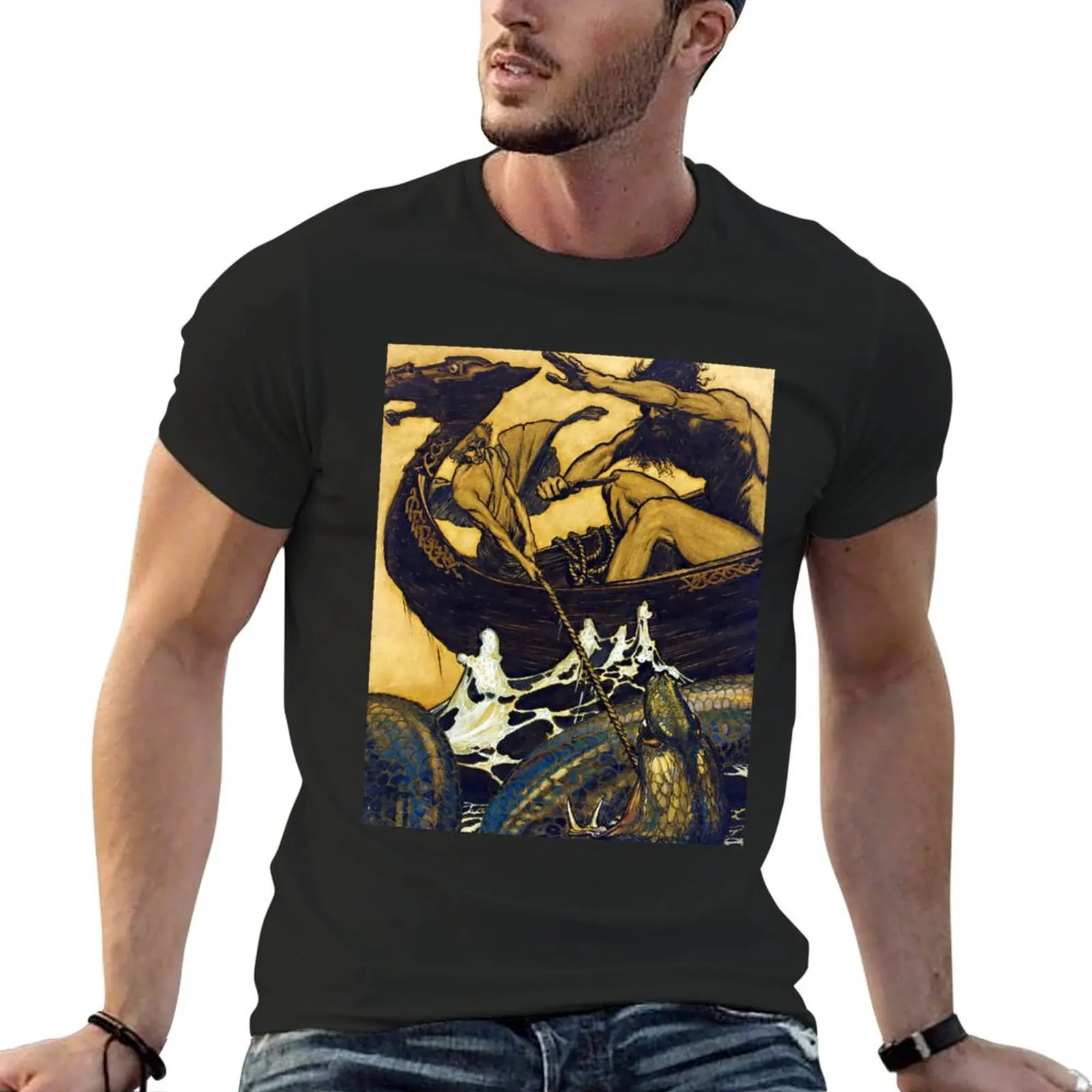 Sea Battle - Arthur Rackham T-Shirt quick-drying custom shirt oversized cute clothes oversized t shirt men